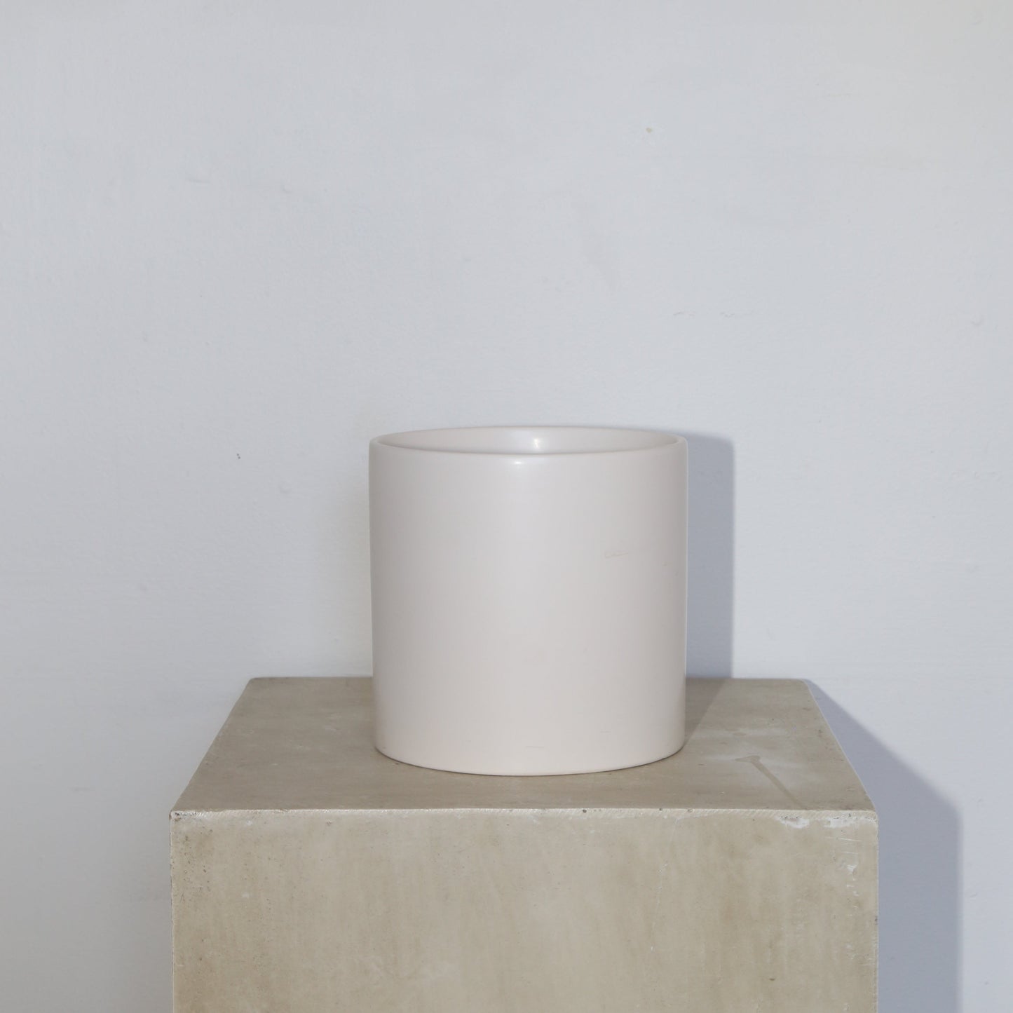 6" Cercle Ceramic Pot - Matte White