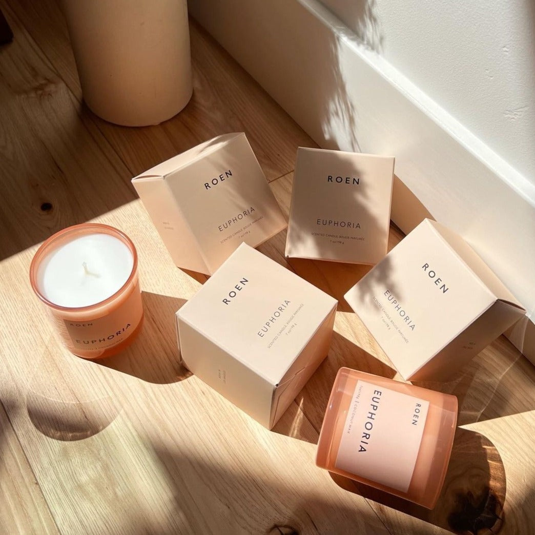 ROEN Euphoria coconut wax candle available at Rook & Rose.