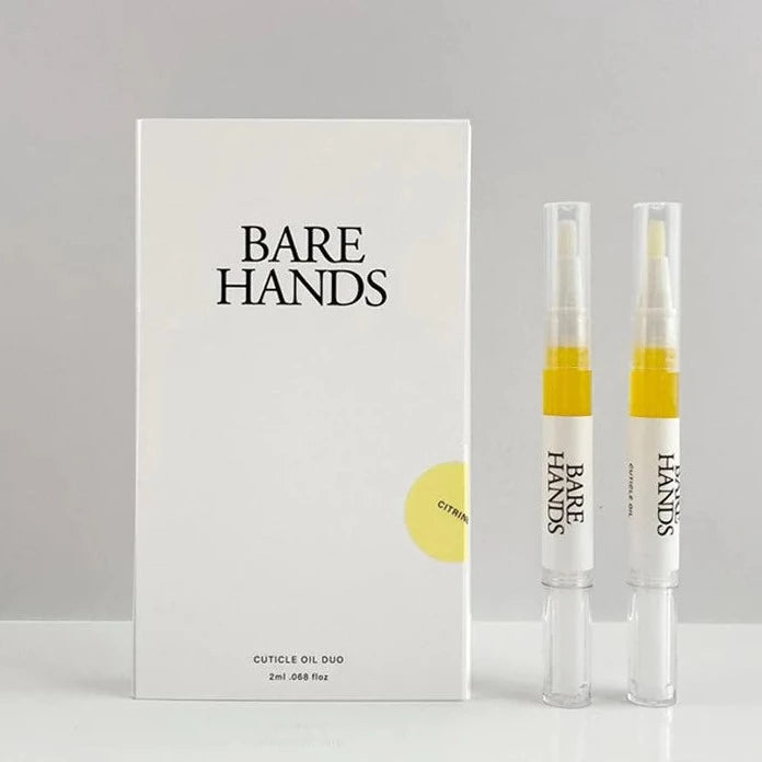Bare Hands cuticle oil duo available at Rook & Rose.