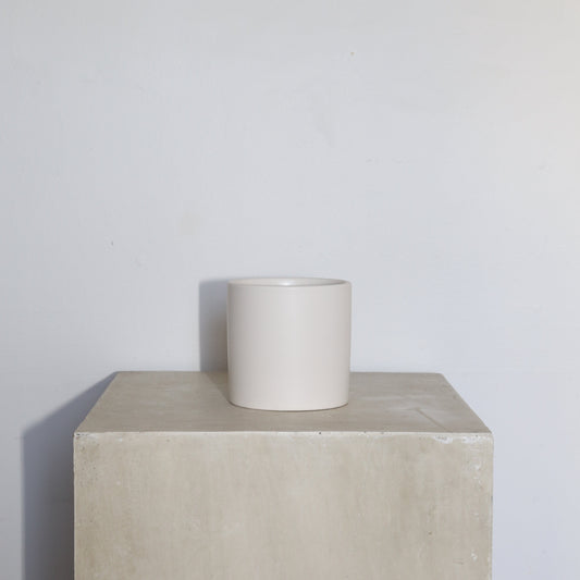 4" Cercle Ceramic Pot - Matte White