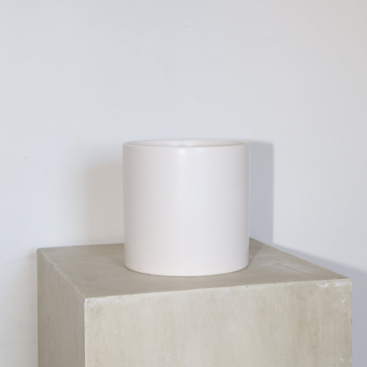6" Cercle Ceramic Pot - Matte White
