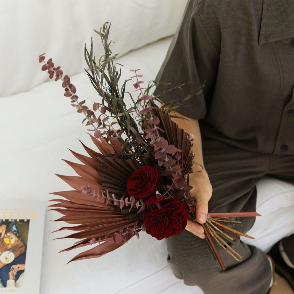 Photo is an example of a medium bold dried bouquet.