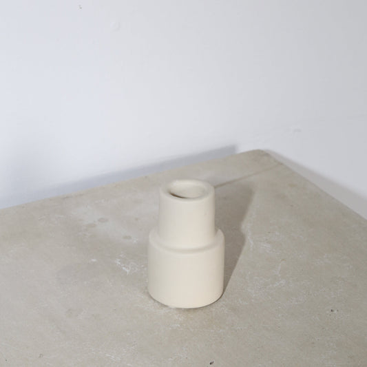 Ceramic Candle Holder - Creamy White