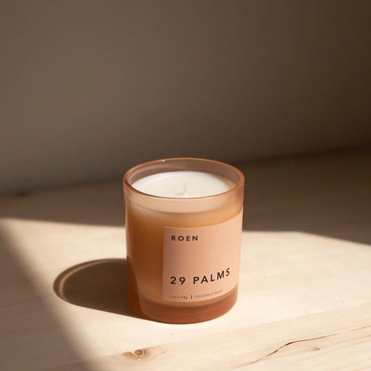 ROEN 29 Palms coconut wax candle available at Rook & Rose/