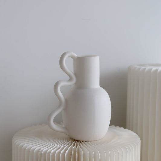 Madoka vase in white available at Rook & Rose.