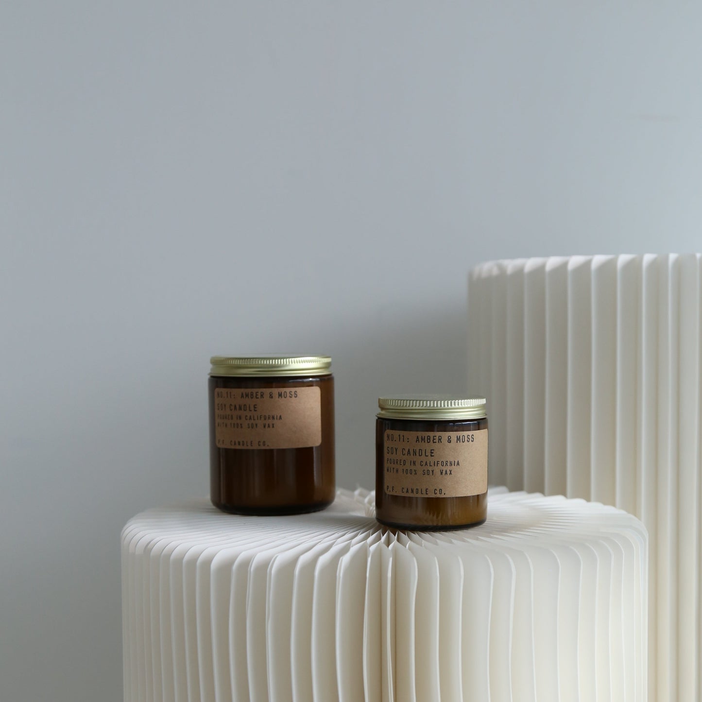 P.F. Candle Co mini amber and moss candle available at Rook & Rose.