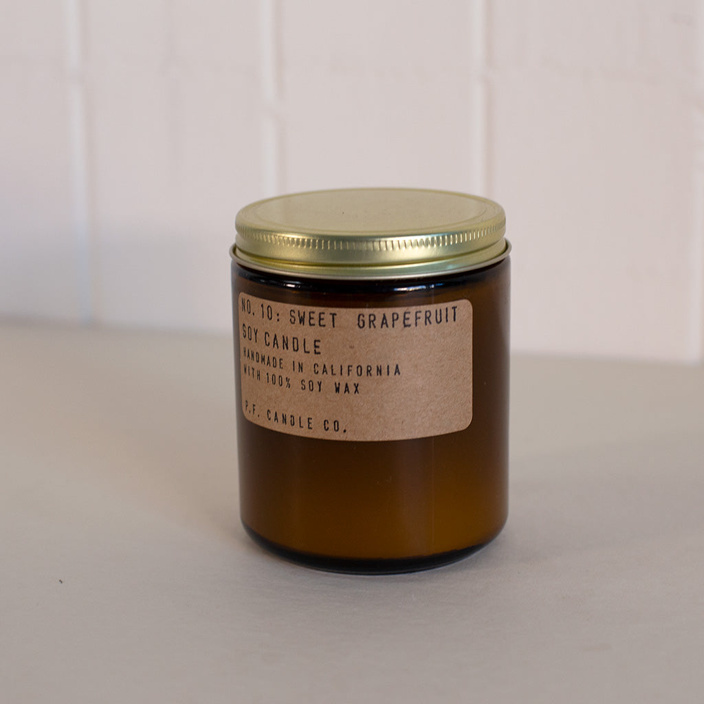 P.F. Candle Co. sweet grapefruit candle available at Rook & Rose